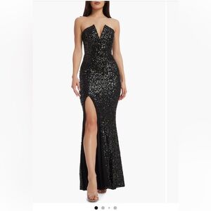 Frenanda Sequin Strapless Dress